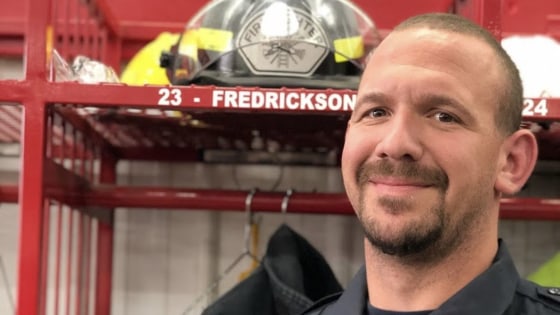 Image: Cornell Firefighter Justin Fredrickson