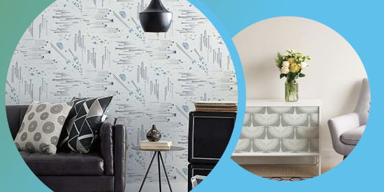 Peel and stick wallpaper