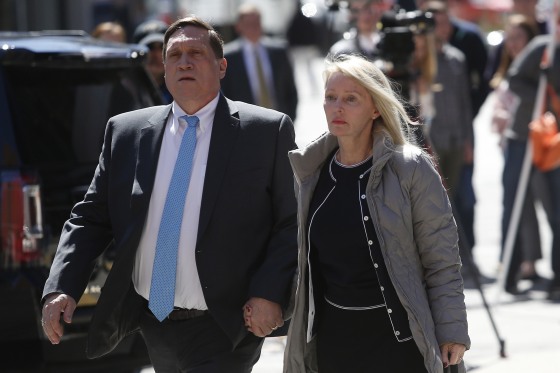 Image: John Wilson arrives at the John Joseph Moakley United States Courthouse in Boston on April 3, 2019.