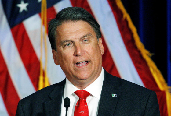 Image: North Carolina Gov. Pat McCrory on Nov. 9.