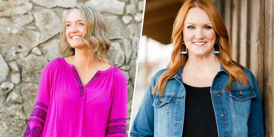 Collage of two women, one wearing a demin jacket and another a pink blouse