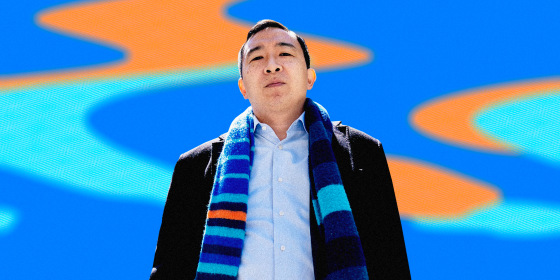 Illustration of Andrew Yang