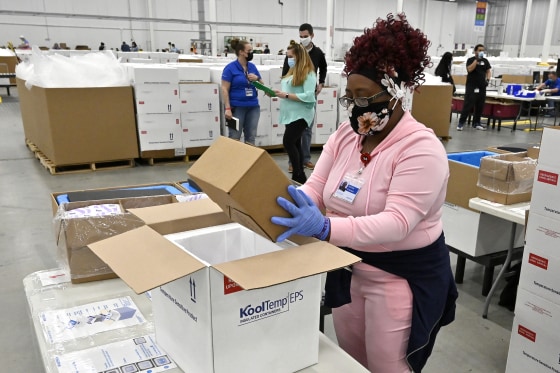 Image: Johnson & Johnson Vaccine Begins Shipment After FDA Authorizes Emergency Use