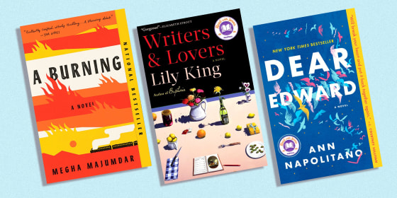 Illustration of three books from Read With Jenna book pick list