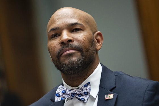 Former U.S. Surgeon General Dr. Jerome Adams testifies during a Select Subcommittee on the Coronavirus Crisis hearing about how to counter vaccine hesitancy on Capitol Hill on July 1, 2021.