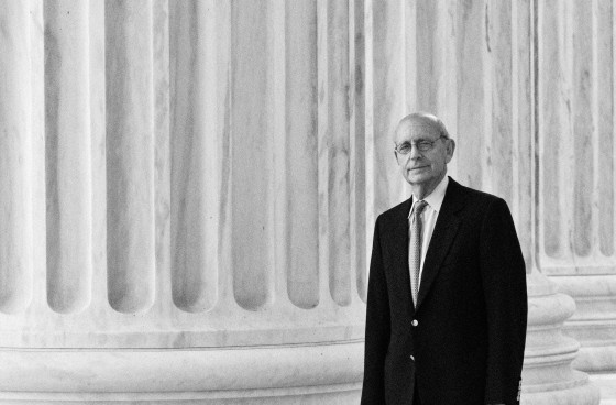 Image: Justice Stephen Breyer outside of the Supreme Court in Washington in 2011.