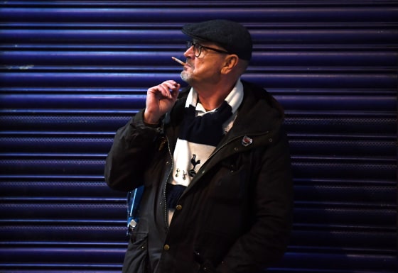 Image: Cigarette smoker in London