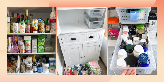 Two tier pantry organizer sale