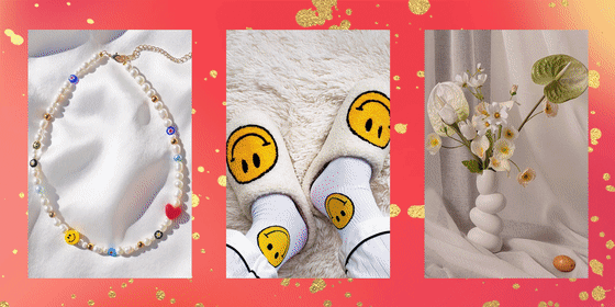 Illustration of different stylish and trendy products to buy this holiday