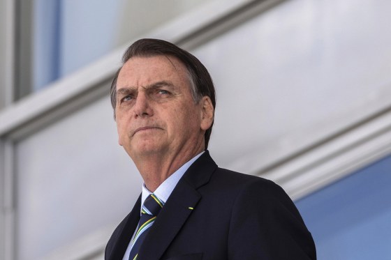 Image: Brazil's President Jair Bolsonaro at Planalto palace in Brasilia.