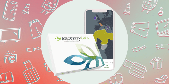 Illustration of the AncestryDNA Kit