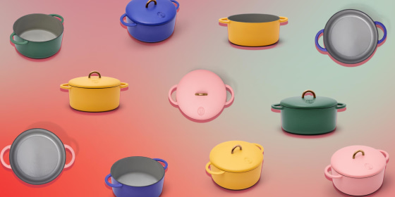 Illustration of the Great Jones Dutch Baby in different colors