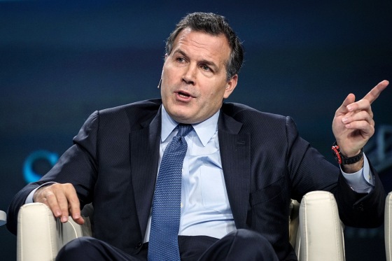 David McCormick, President Bridgewater Associates, speaks on a panel at the annual Skybridge Alternatives Conference (SALT) in Las Vegas