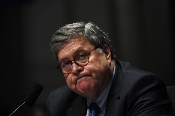 Attorney General William Barr testifies before the House Judiciary Committee hearing on July 28, 2020, in Washington.