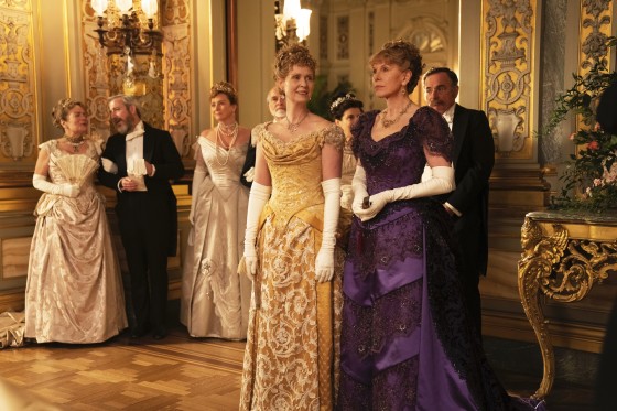 Cynthia Nixon and Christine Baranski in HBO's \"Gilded Age.\"