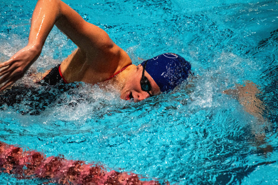 Image: Lia Thomas swims for University of Pennsylvania against Harvard University in Cambridge, Mass., on Jan. 22, 2022.