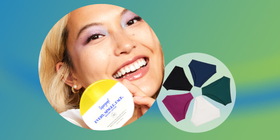 New launches this week include a new cooling sunscreen from Supergoop! and a rib fabric line from Parade.