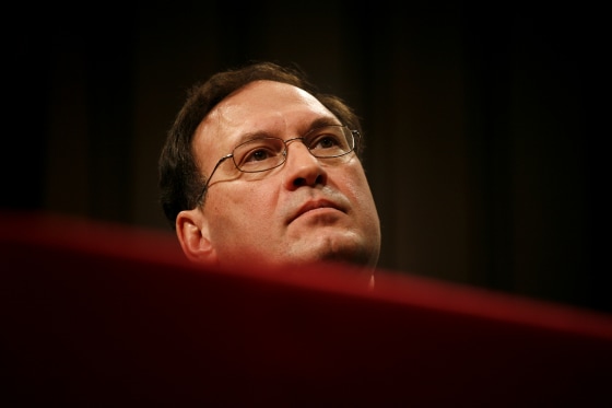 Image: Samuel Alito at his Supreme Court confirmation hearings in 2006.