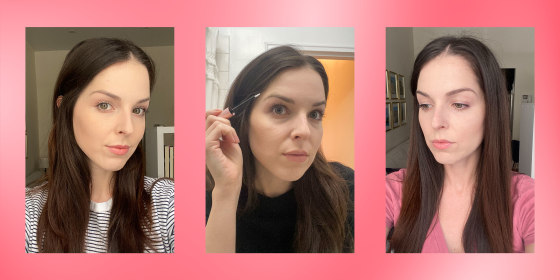 Trio of images using the Anastasia Brow Genius