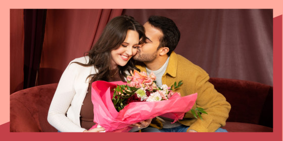 Thoughtful Valentine's Day gifts under $50 include a personalized keychain, a silk face mask and a tea sampler set.