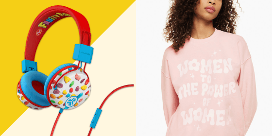 JBuddies Studio headphones for kid and sweaters for Aritzia International Women's Day