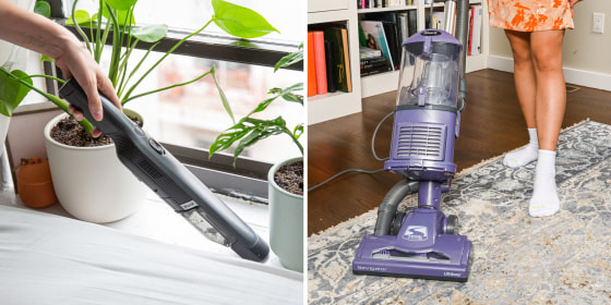 When choosing a vacuum, look for one that works on multiple floor types and comes with cleaning attachments.