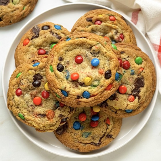 Soft and Chewy M&M Cookies Recipe