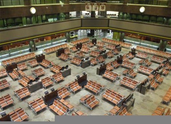 Kuwait Stock Exchange sits empty as Kuwait starts three days of official mourning for the death of the Emir Sheikh Jaber al-Ahmad al-Sabah in Kuwait.