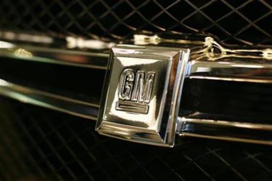 The logo of General Motors is pictured in Berlin