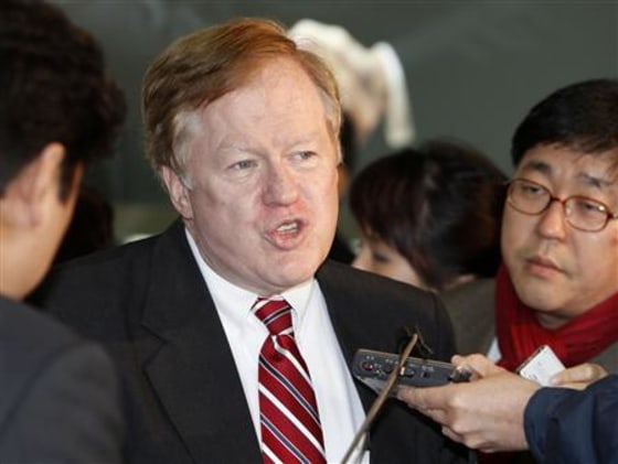 U.S. envoy on North Korean human rights Robert King answers reporters' questions in Seoul