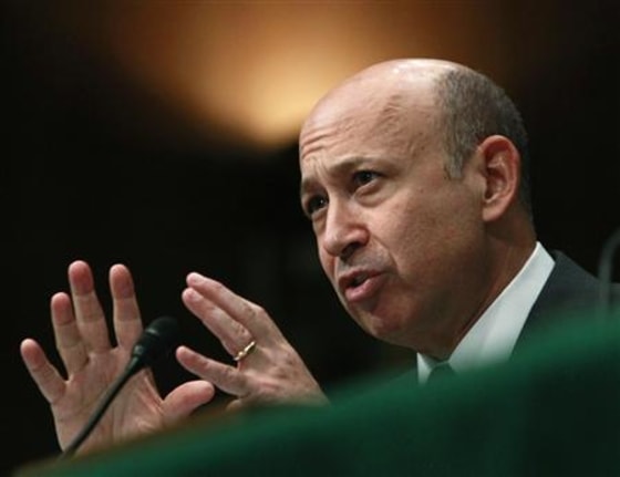 CEO of Goldman Sachs Blankfein delivers testimony before the Senate Homeland Security and Governmental Affairs Investigations Subcommittee hearing on \"Wall Street and the Financial Crisis: The Role of Investment Banks\" on Capitol Hill in Washington