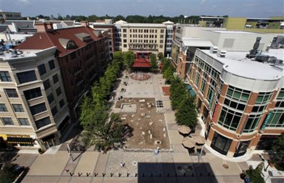 Rockville Town Square in Maryland, July 28, 2010. REUTERS/Larry Downing