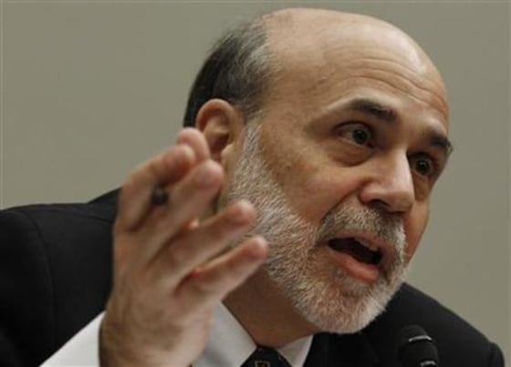 U.S. Federal Reserve Chairman Ben Bernanke testifies before a House Financial Services hearing on the \"Monetary Policy and the State of the Economy\" on Capitol Hill in Washington