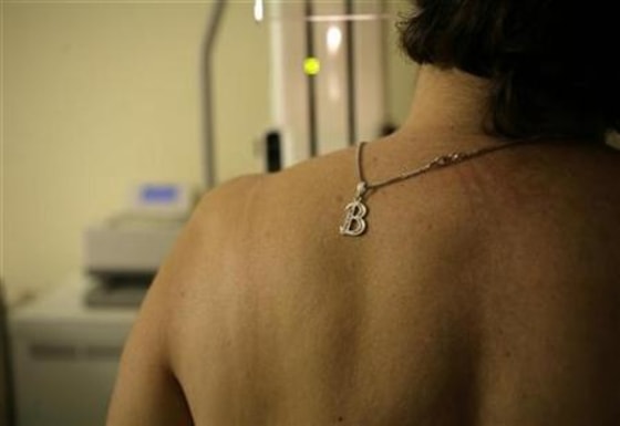 Greek breast cancer patient in hospital