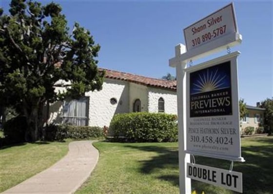 A home for sale is seen in Santa Monica