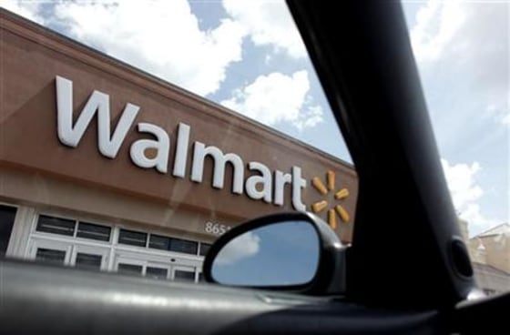 A Wal-Mart sign is seen in Miami, Florida