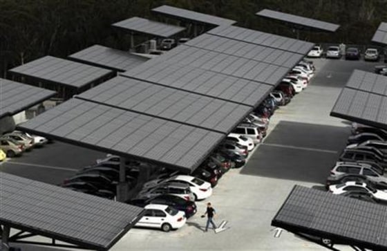 A parking structure at the University of California
