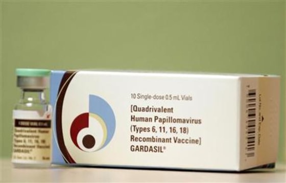 Gardasil, a Human Papillomavirus vaccine, is displayed at the Girls to Women Health and Wellness clinic in Dallas