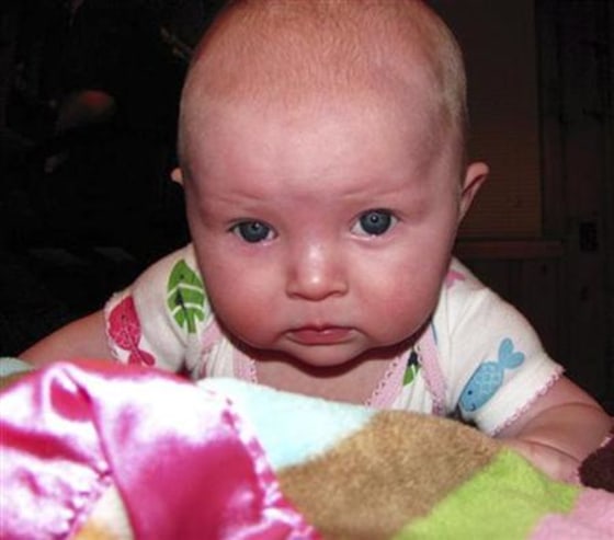 Handout picture shows Lisa Irwin, a 10-month-old girl feared kidnapped from her home in Kansas City