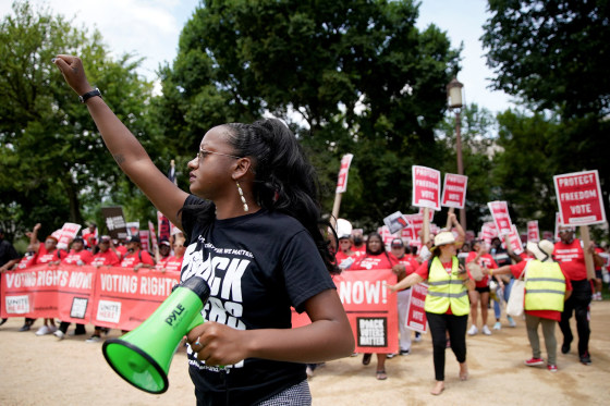 Rally Calls On Defending Voter Rights And DC Statehood