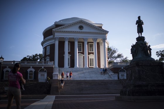 Image: The University of Virginia campus in Charlottesville.