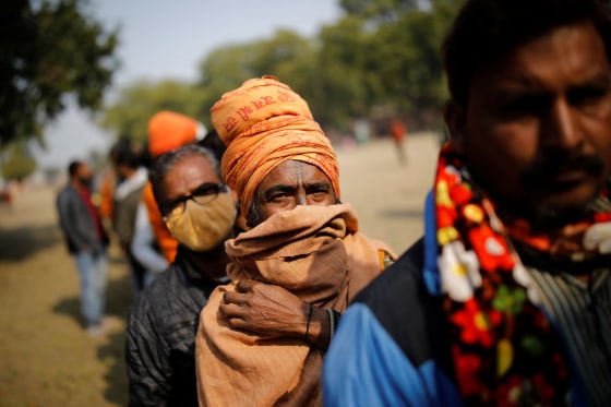 Image: State assembly election in northern state of Uttar Pradesh