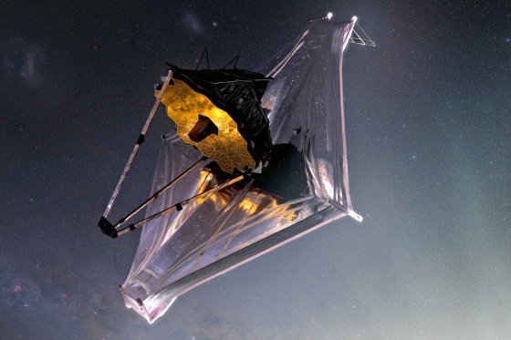 Artist's conception of the James Webb Space Telescope.