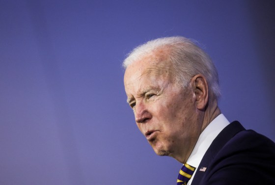 President Joe Biden speaks in Culpepper, Va., on Feb. 10, 2022.