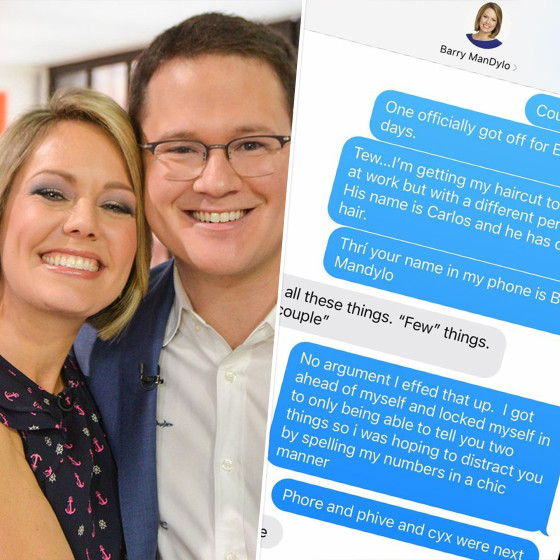 Dylan Dreyer, aka D Money, aka Barry ManDylo, aka New York Dylharmonic, with her nickname-loving husband, Brian Fichera.