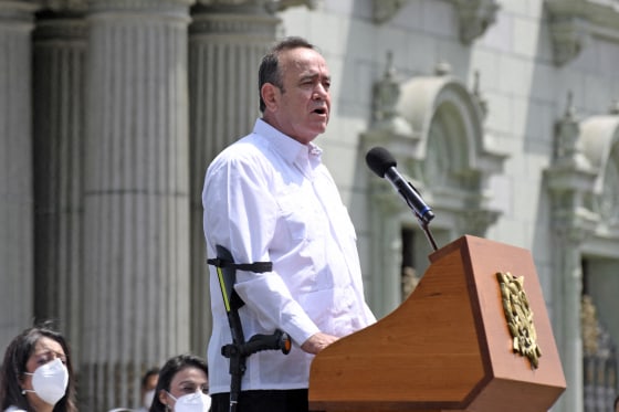 Guatemalan President Alejandro Giammattei