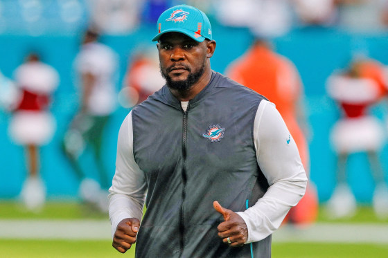 Miami Dolphins head coach Brian Flores