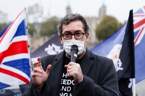Exiled Hong Kong Pro-Democracy Activist Nathan Law Speaks At London Rally