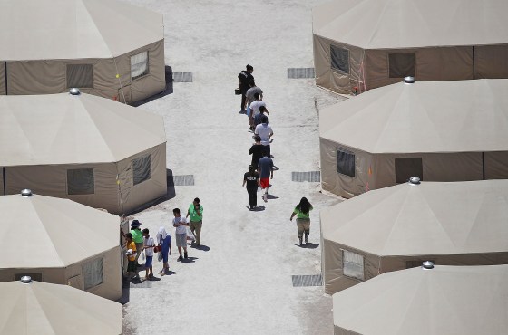Image: New Tent Camps Go Up In West Texas For Migrant Children Separated From Parents
