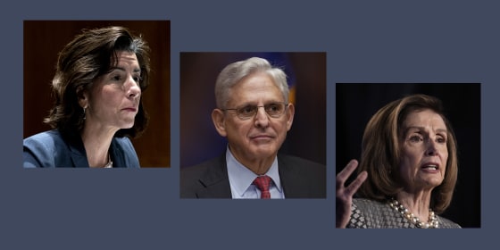 Gina Raimondo, Merrick Garland and Nancy Pelosi have tested positive for Covid-19.